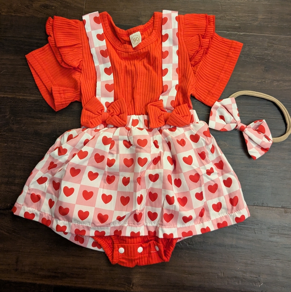 Baby girl Valentine's Day dress